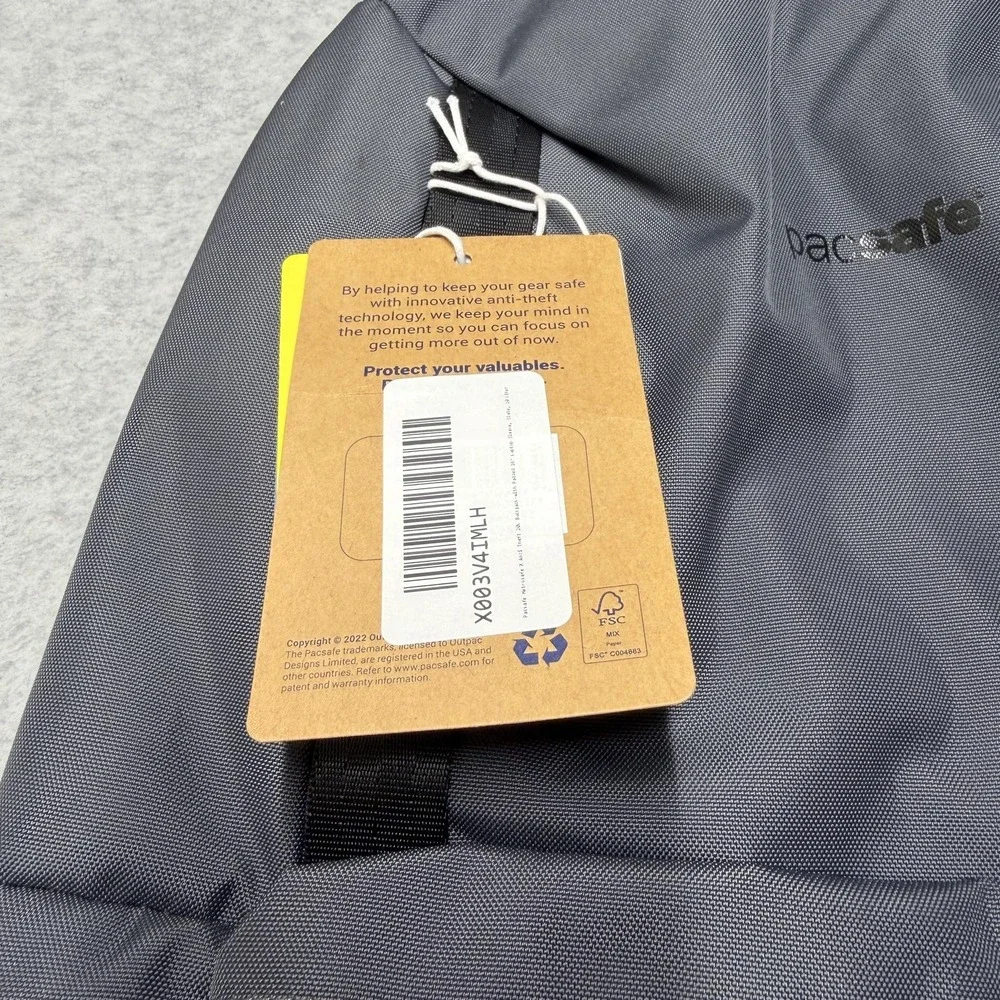 Pacsafe Metrosafe X Gray 20L Anti-Theft Backpack Laptop Compartment RFID